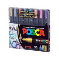 Набор маркеров uni POSCA Metallic Color, 1,8-2,5мм, 8 шт